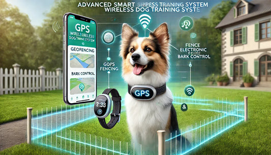 Advanced Smart GPS Wireless Dog Training System with Electronic Fence & Bark Control 