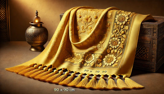 The Timeless Charm of the Yellow Ethnic Style Retro Tassel Square Scarf: A Fusion of Culture and Fashion