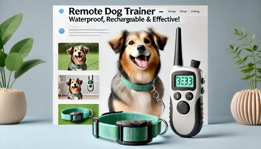 The Very Best Remote Dog Training Solution: Rechargeable Waterproof Shock Collar with Remote Control.