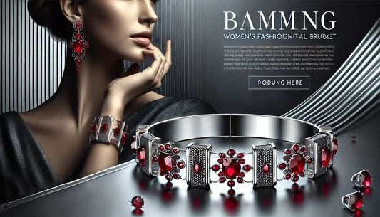 Elegance Redefined: The Timeless Charm of the Women's Fashionable Temperamental Ruby Bracelet