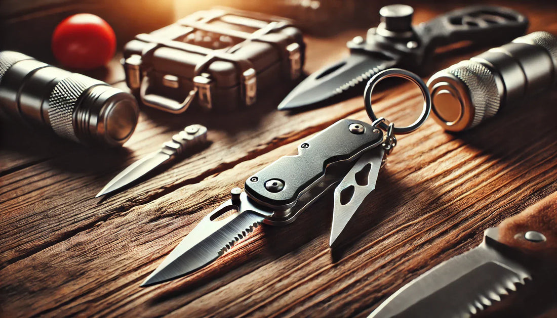 Key Chain Portable Folding Knife Peeler Mini Camping Key Shaped Self Defense Knife