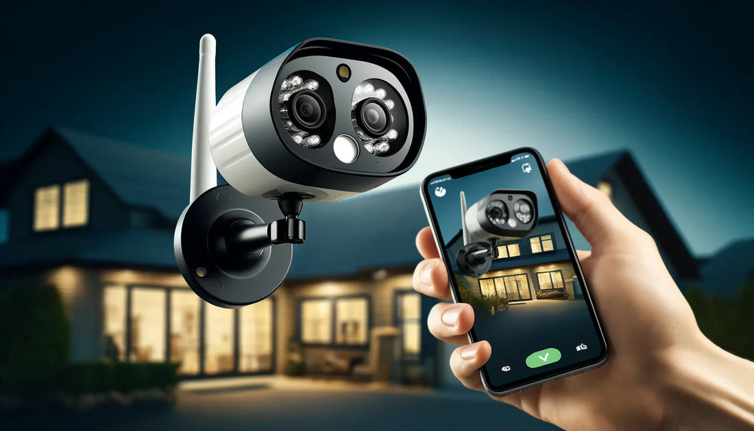 Advanced Dual-Lens WiFi Home Outdoor Security Camera Remote Night Vision HD Waterproof Monitor Mobile Phone Integration Ultimate Surveillance (AU Plug)
