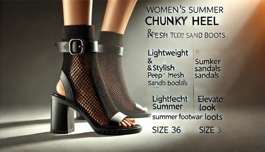 Step into Elegance: The Ultimate Guide to Women’s Chunky Heel Peep Toe Mesh Sandal Boots