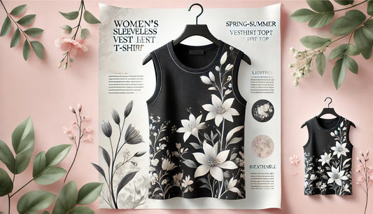 Effortless Elegance: The Perfect Women’s Spring Summer Printed Vest T-Shirt Top