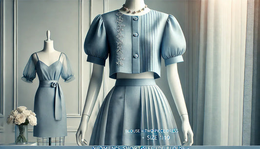 Effortless Elegance: A Stylish Guide to the Women’s Short-Sleeved Blouse + Two-Piece Dress