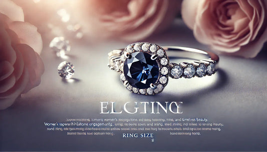 Timeless Elegance: The Women’s Sapphire Rhinestone Engagement Ring – A Symbol of Love and Commitment