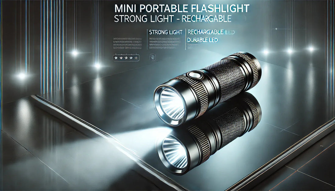 Rechargeable Delightfully Bright Mini Portable LED FLASHLIGHT-Long Life and Much More Adventure Friendly.