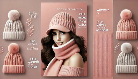 Stay Cozy in Style: The Ultimate One-Piece Knitted Hat and Scarf for Winter