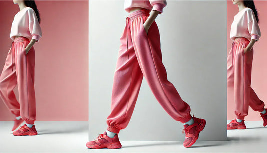 Effortless Comfort and Style: The Ultimate Guide to Women’s Loose Straight Elastic Breathable Sports Trousers (Pink Electric Hip Cloth - L)