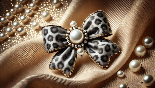 Timeless Elegance: The Women Leopard Bow-Knot Pearl Brooch for a Stylish Statement