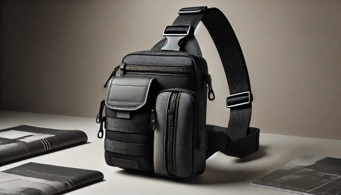 Elevate Your Style and Convenience: The Men’s Black Canvas Chest Bag – The Ultimate Crossbody Backpack for Sports, Travel, and Everyday Adventures