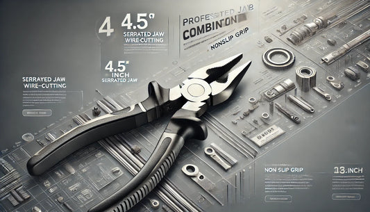 Ultimate Precision and Durability: The 4.5 Inch Serrated Jaw Nonslip Grip Wire Cutting Combination Pliers for Every Task