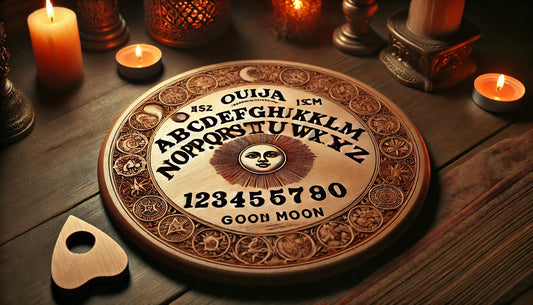 Miniature Mysticism : The Intricate Art of Carving the Round Wood Craft Ouija Board 15cm (5) - A Beautiful Blend Of Craftsmanship And Spiritual Symbolism