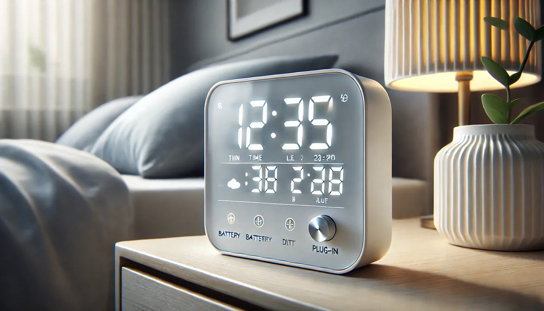 LED Bedside Alarm Clock Battery Plug-In Dual-Purpose Clock (White): A Look at Style, Function, and Convenience