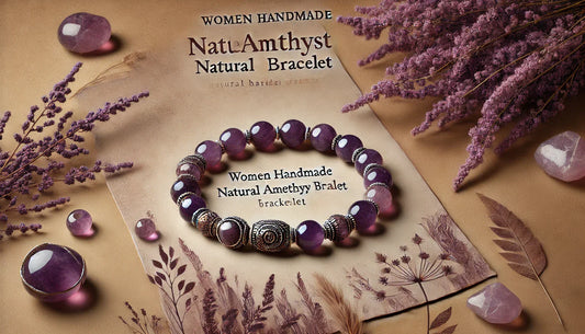 Handmade Elegance: The Boho Natural Amethyst Bracelet for Style & Spiritual Balance