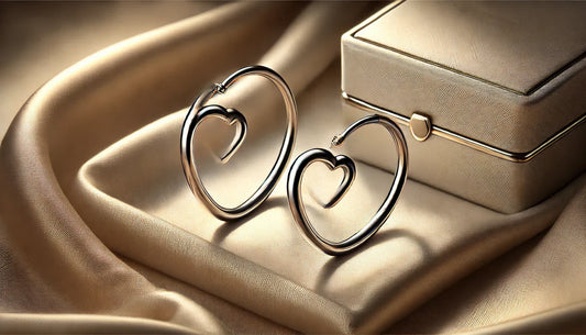 Timeless Elegance: Women’s Fashion Simple Metal Love Heart Hoop Earrings Set for Every Occasion