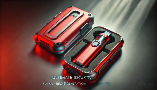 Ultimate Security for Your Relx 5 Generation E-Cigarette: Red Drop-Proof Tough Guard Case for Increased Longevity and Fashion