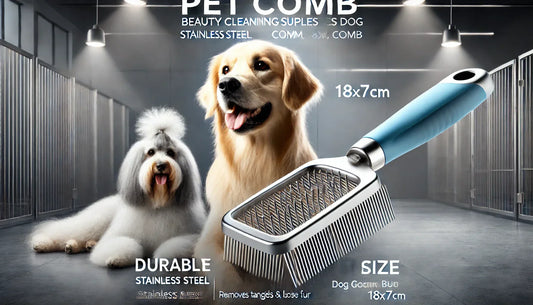 The Ultimate Grooming Tool: Stainless Steel Dog Comb for a Healthy and Tangle-Free Coat