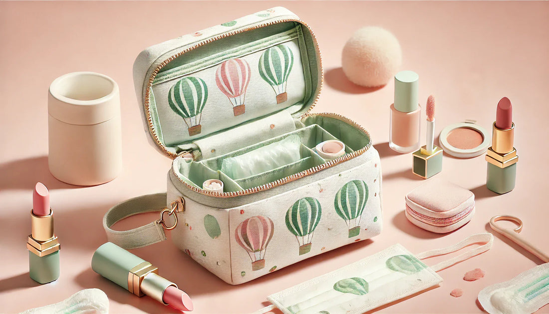The Ultimate Girls' Portable Sanitary Napkin ; Cosmetic Storage Bag : Stylish, Functional, and a Must-Have for Every Woman
