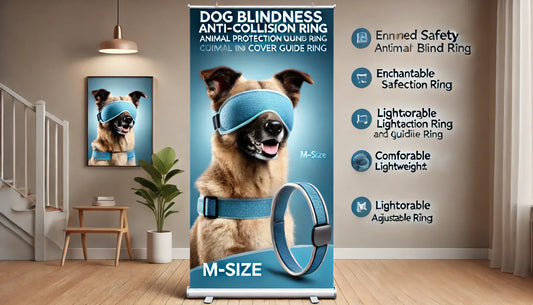 Ensuring Safety for Blind Dogs: A Guide to the Dog Blindness Anti-Collision Ring (M, Blue)