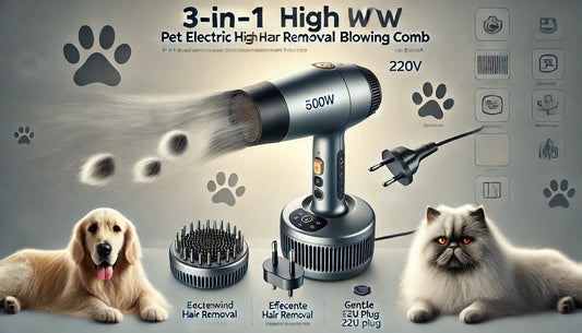 Revolutionizing Pet Grooming: The Ultimate 3-in-1 600W Pet Hair Blower & Grooming Comb