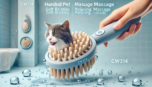 Transform Bath Time: The Ultimate Handheld Pet Bath Massage Brush for Easy Cleaning & Grooming!