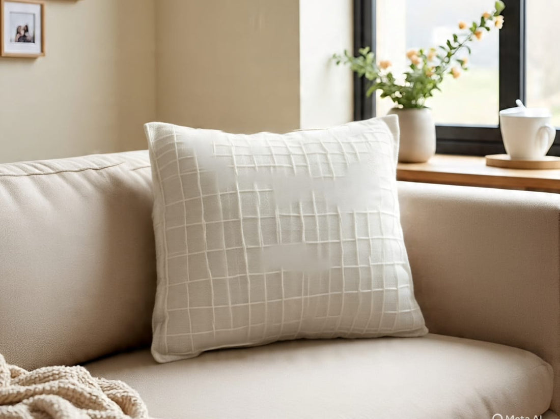 Luxury down Windowpane Weave Pillow-Refined, Comfortable and Lasting Support