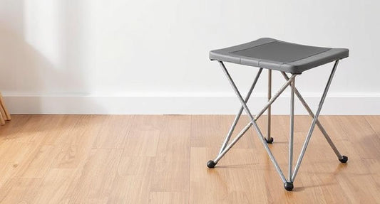 Sit Smart, Travel Light: Why the Grey Portable Folding Stool with Iron Frame is a Must-Have for Every Lifestyle