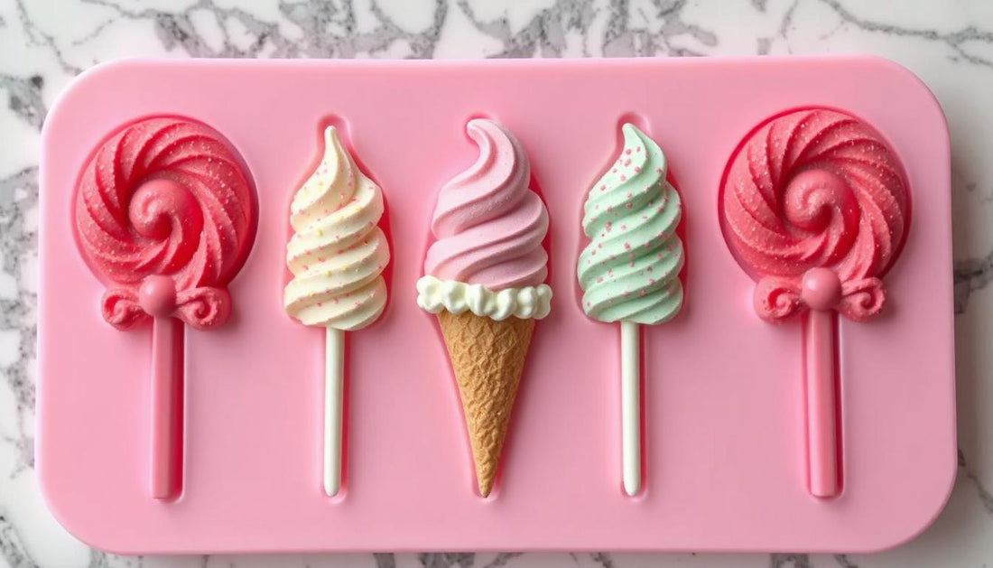Create Adorable Sweets with the G114 Candy Lollipop Ice Cream Shape Silicone Mold