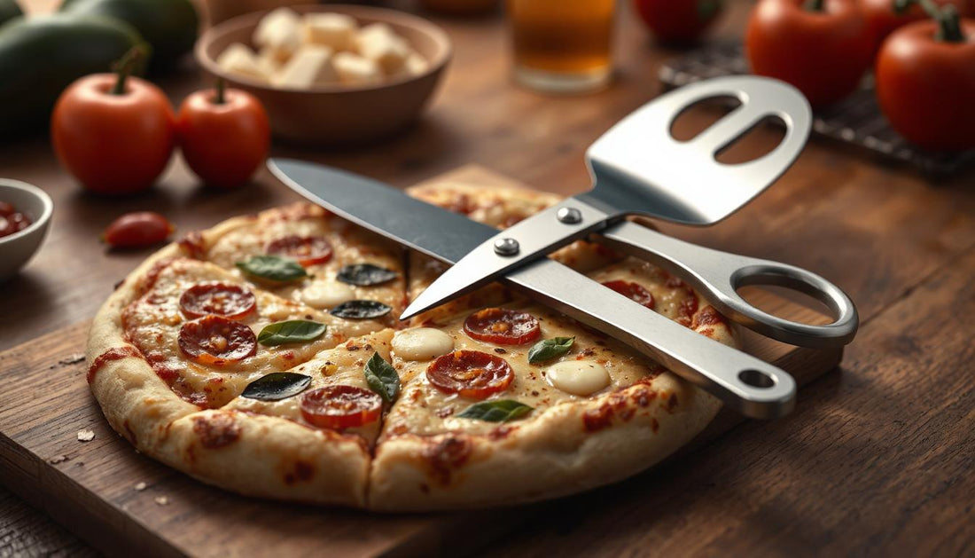 Slice It and Serve It: The Genius of the Removable Multi-Functional Stainless Steel Pizza Scissors Shovel