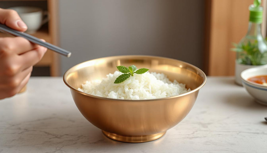 Dine in Style: The Elegance and Versatility of the 19cm Gold Stainless Steel Noodle & Rice Bowl