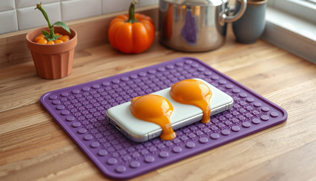 Protect in Style: The Versatile Thicken Silicone Insulation Mat & Anti-Burning Pot Pad in Elegant Purple