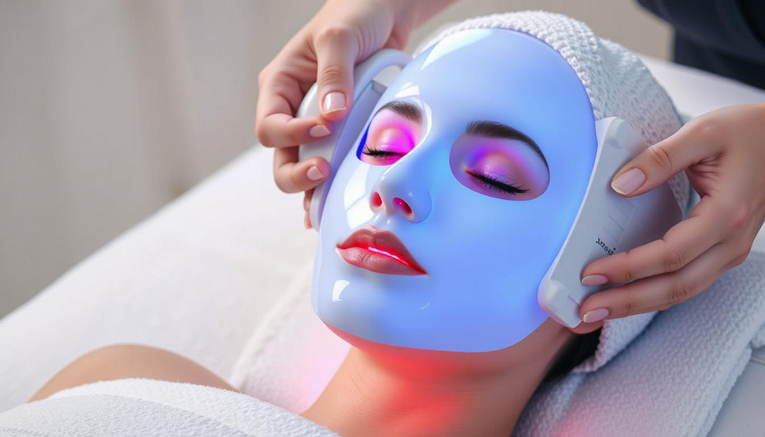 Clear Skin Revolution: Xpreen Blue & Red Light Therapy Acne Treatment Face Mask for Radiant Results