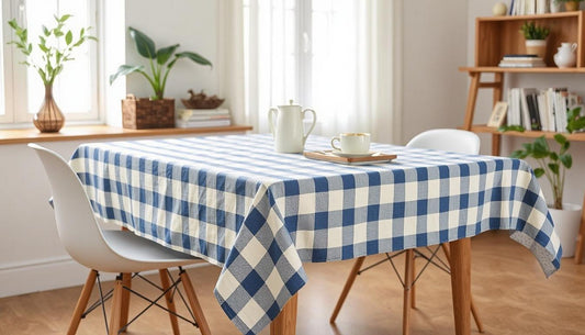 Stylish Simplicity: The Blue Stripe Cotton Tablecloth That Transforms Everyday Dining