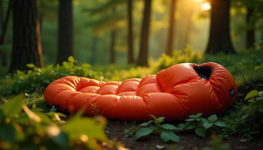 Experience Cozy Wilderness Comfort with the Ultralight Outdoor Sleeping Bag Pongee Portable Single Sleeping Bag 210x70 (Orange Red)