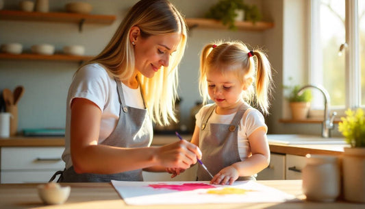 Craft, Cook, and Connect: The Charm of the Cotton & Linen Parent-Child Apron (Gray, Adult Size)