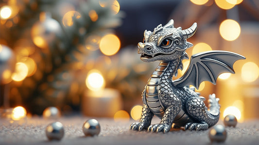 Celebrate the New Year with Elegance: The S925 Sterling Silver Cute Little Dragon DIY Bead (SCC2720)