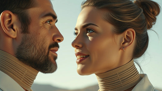 003 Adjustable and Breathable Household Sponge Neck Brace for Men and Women – Soft, Comfortable Support for Neck Relief,