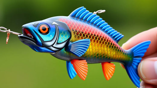 HENGJIA 9 cm Plastic Artificial Fishing Lures Popper Bionic Fishing Bait with Hooks - Random Color Delivery for Enhanced Catching Performance